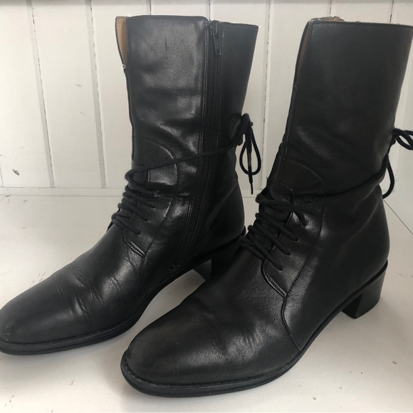 Jessica Shoes - Jessica 90s lace up boots with zip
Size 7.5